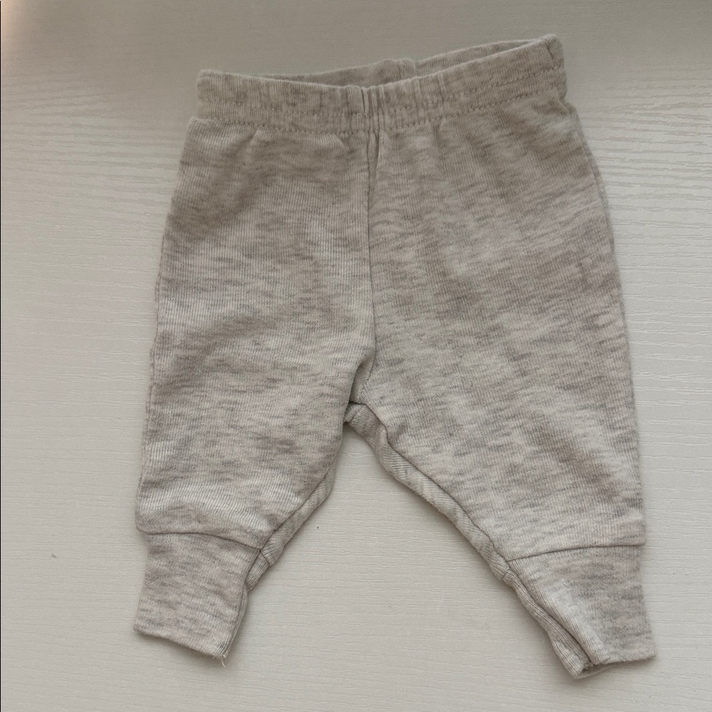 CARTERS Neutral Baby Pants Set - Light Gray & Charcoal - Picture 2 of 3